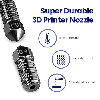 Amazon.co.jp: 3Dプリンターノズル0.4mm M5/M5Cノズル、高温耐性
